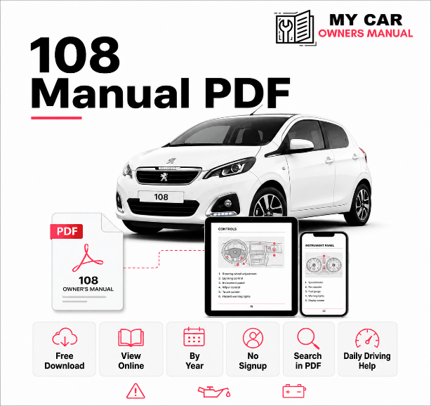 Peugeot 108 Owner Manual PDF