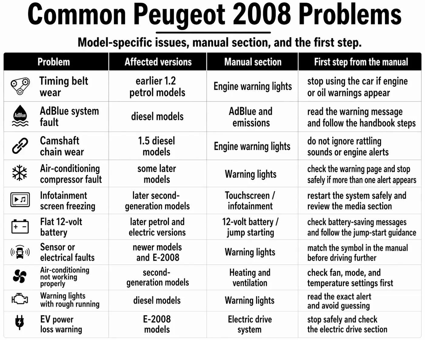 Peugeot 2008 owner manual