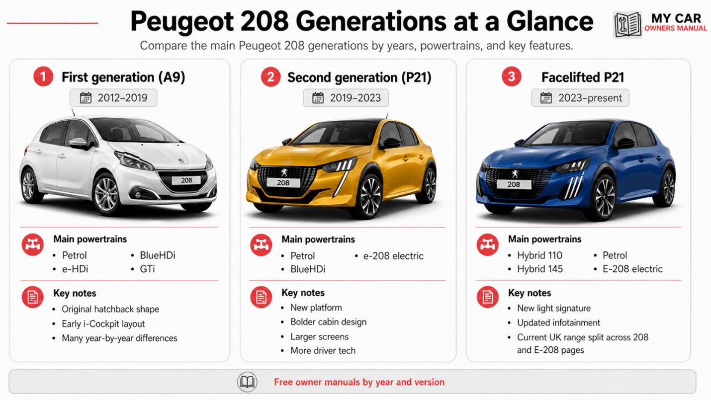 Peugeot 208 Owner Manual PDF