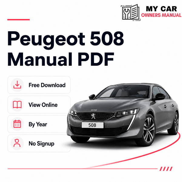 Peugeot 508 Owner Manual PDF