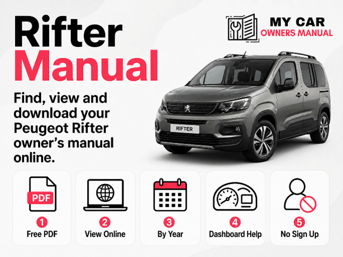 Peugeot Rifter Owner Manual PDF